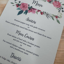 BELLA Menu