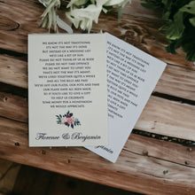 FLORENCE Gift Poem Card