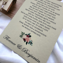 FLORENCE Gift Poem Card