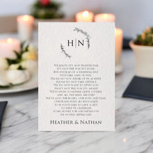 HEATHER Gift Poem Card