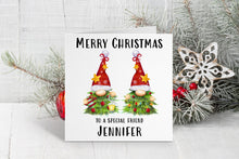 Christmas Tree Gnomes Christmas Card