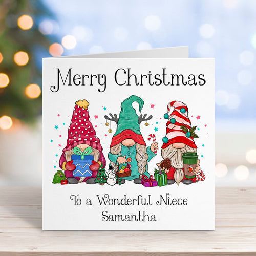 Three Gnomes Christmas Card