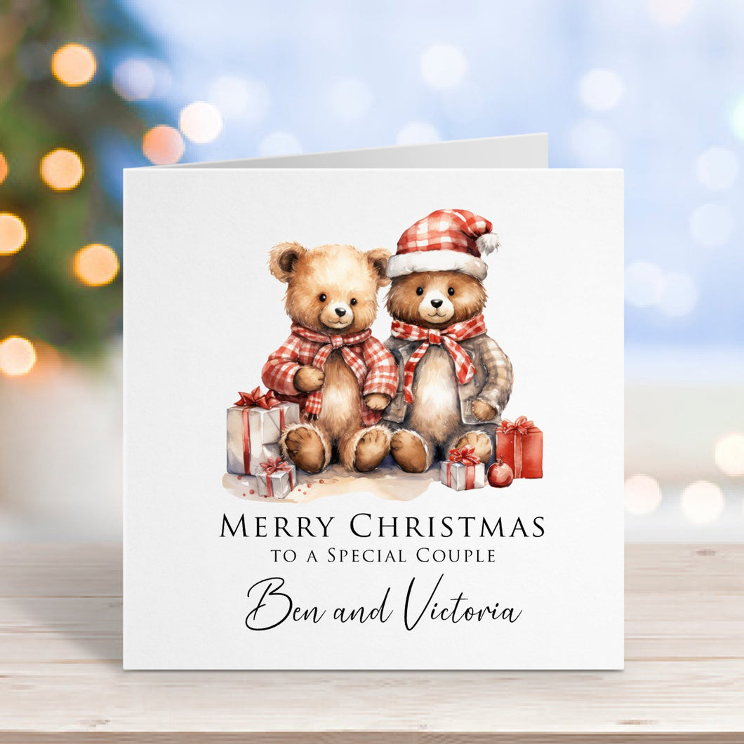 Bear Couple Christmas Card