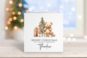 Teddy Bear Christmas Card