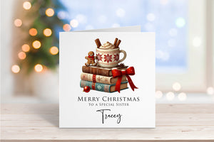 Book Lover Christmas Card
