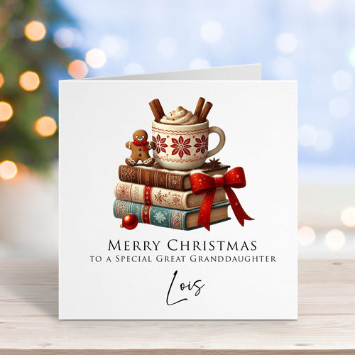 Book Lover Christmas Card
