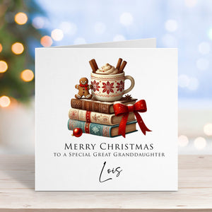 Book Lover Christmas Card