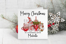 Snowman Festive Drinks Christmas Card
