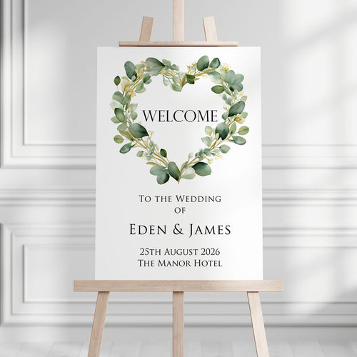 EDEN Wedding Welcome Sign