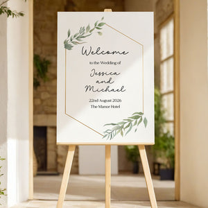 FLORA Wedding Welcome Sign