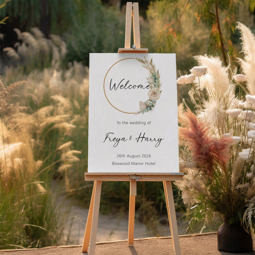 FREYA Wedding Welcome Sign