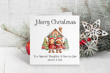 Gingerbread House Couple Christmas Card