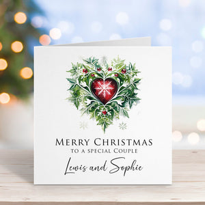 Festive Heart Christmas Card