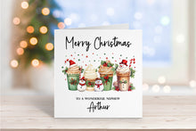 Cute Snowmen Hot Chocolate Christmas Card