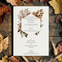 HAZEL Rustic Floral Wedding Invitation - Day or Evening