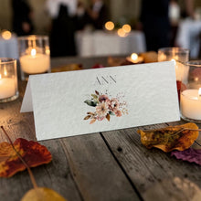 HAZEL Rustic Floral Personalised Wedding Place Cards