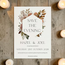 HAZEL Rustic Floral Save the Date Cards