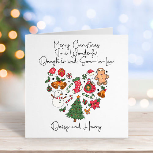 Doodle Heart Christmas Card