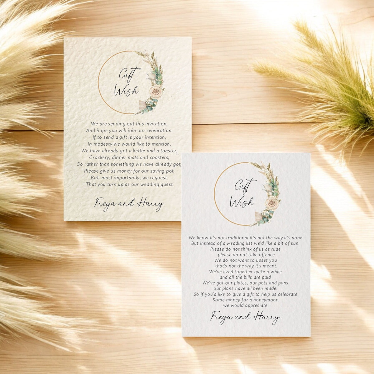 FREYA Gift Poem Card – Occasions by Rebecca Ltd