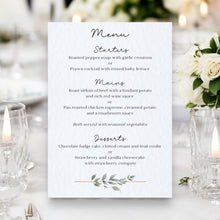 FLORA Menu