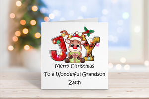 Reindeer Joy Christmas Card