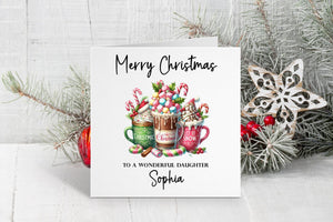 Marshmallow Hot Chocolate Christmas Card