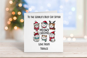 "Meowy Christmas" Christmas Card