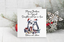 Winter Penguin Couple Christmas Card