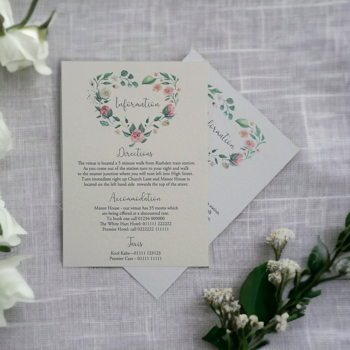 MARTHA Information Cards – Occasions by Rebecca Ltd