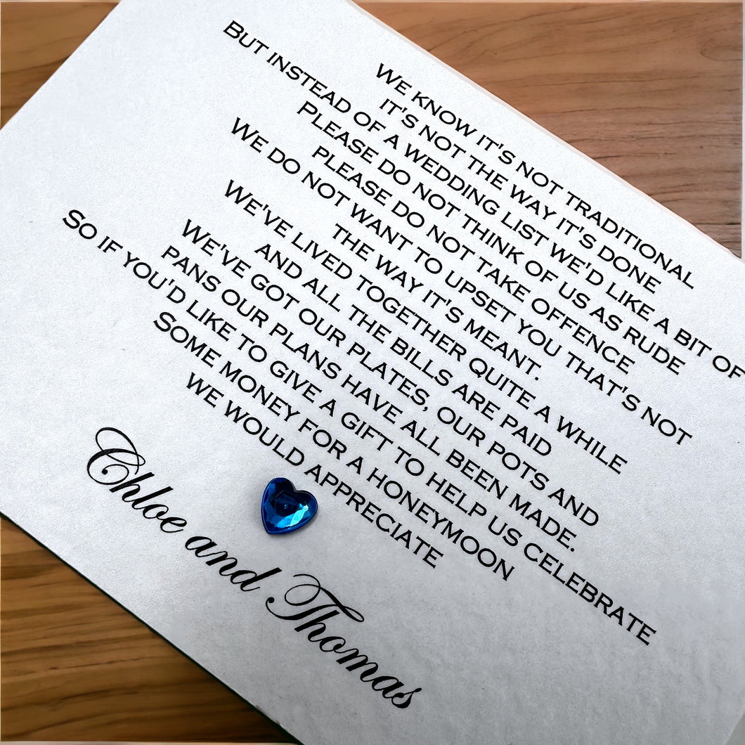 CHLOE Gift Poem Card