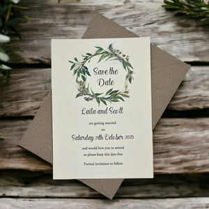 LAILA Save the Date cards