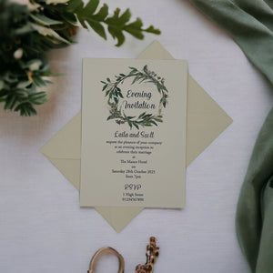 LAILA Day or Evening Wedding Invitations