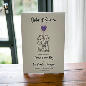 AMELIA Order of Service Booklet