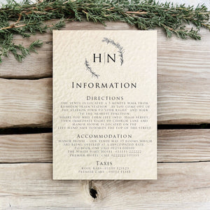 HEATHER Information Cards