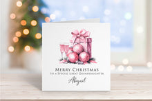 Pink Presents Christmas Card
