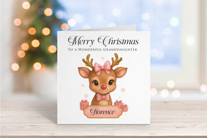 Cute Reindeer Christmas Card