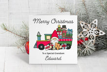 Santa's Train Christmas Card