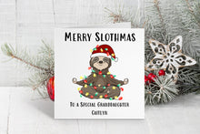 Sloth Christmas Card