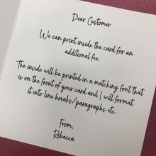 Ballerina Snow Globe Christmas Card