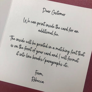 Ballerina Snow Globe Christmas Card
