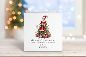 Skeleton Santa Christmas Card