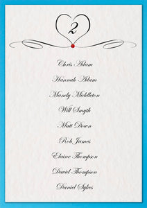 ALISSA DIY Table Plan Cards - Pearlescent