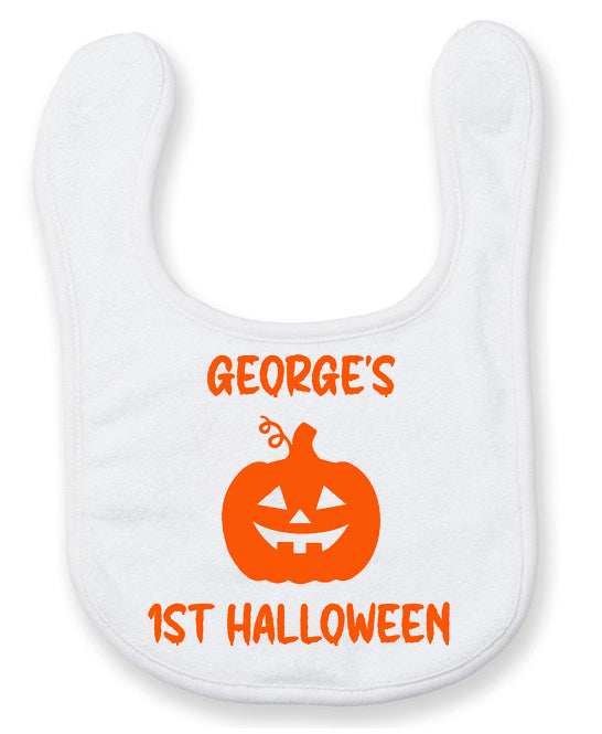 Personalised First Halloween Baby Bib