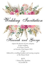 Boho Frame Wedding Invitations