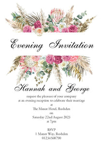 Boho Frame Wedding Invitations