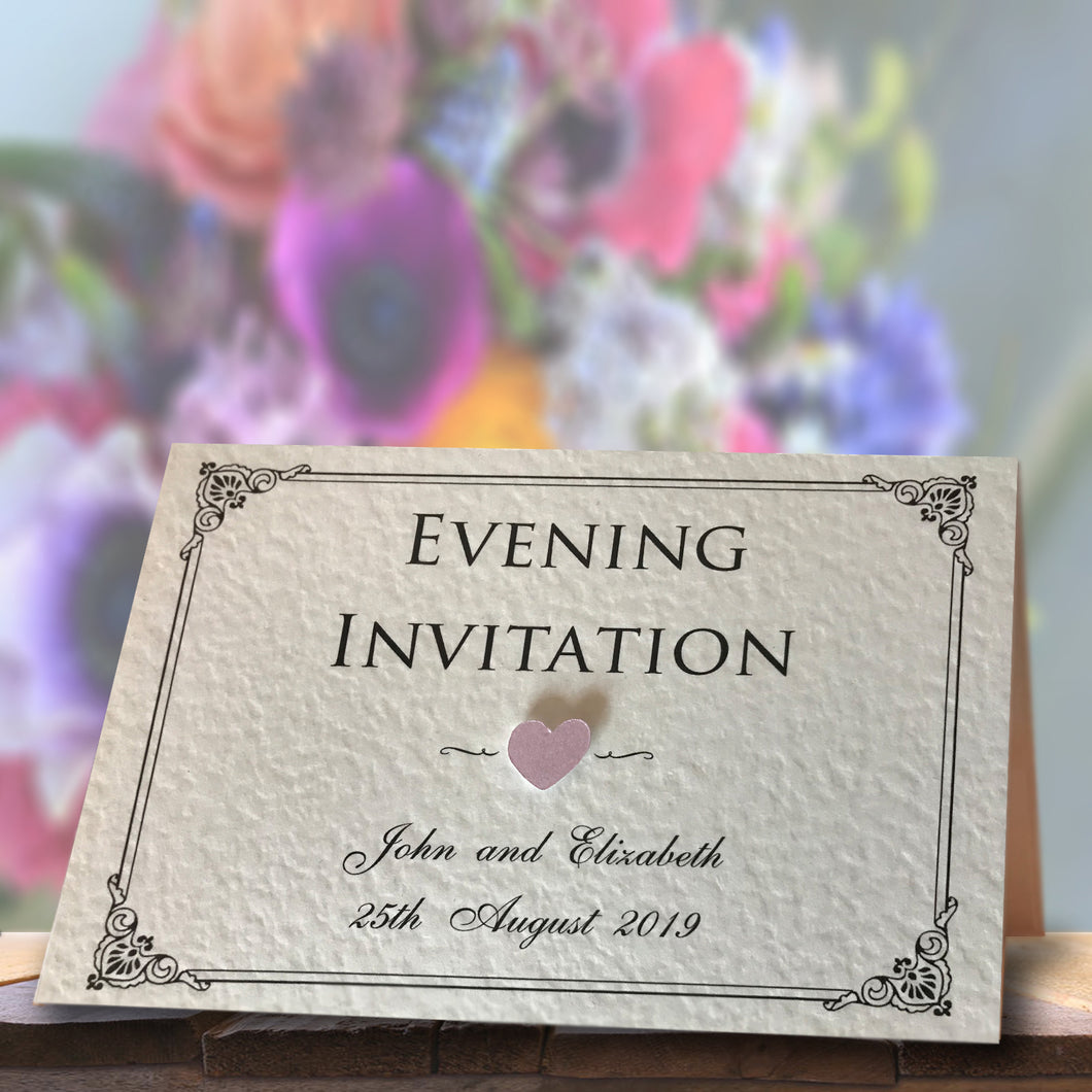 CHARLOTTE Folded Invitation - Pearl