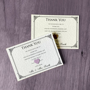 CHARLOTTE Thank you Notes glitter