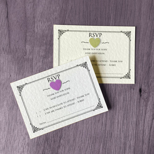 CHARLOTTE RSVP Cards - Pearl