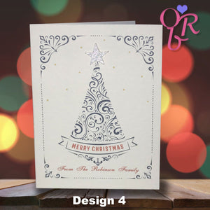 Deluxe Personalised Christmas Cards