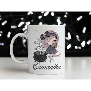 Cute Witch Personalised Mug